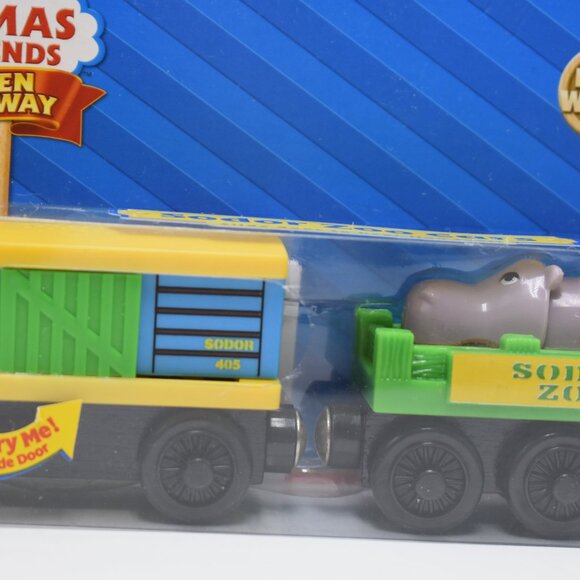 Sodor Zoo Cars w/ Collectible Card Learning Curve Thomas & Friends Wooden Sealed - Picture 4 of 13